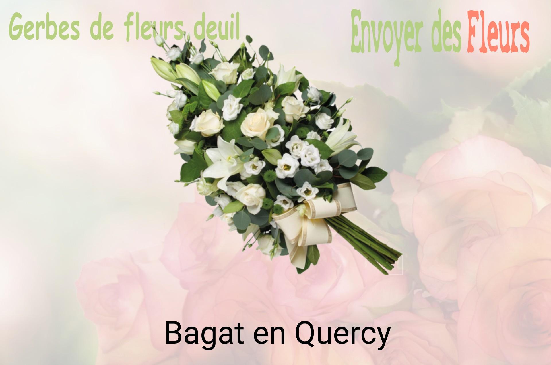 Gerbe de fleurs de deuil livrée à Bagat-en-Quercy